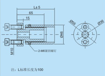 不锈钢转接件Z05尺寸参数图