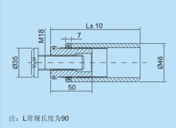 不锈钢转接件Z07尺寸图